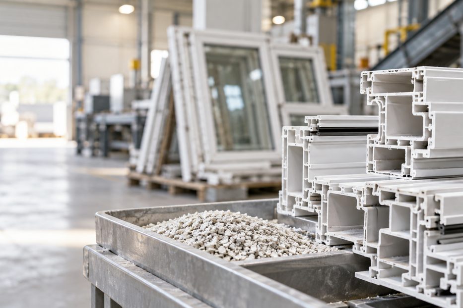 Nachhaltige Entwicklung und Kreislaufwirtschaft – PVC-Recycling in Schüco-Systemen